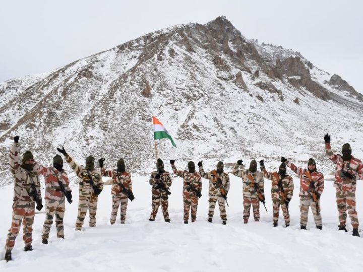 ITBP के जवानों ने माइनस 25 डिग्री त